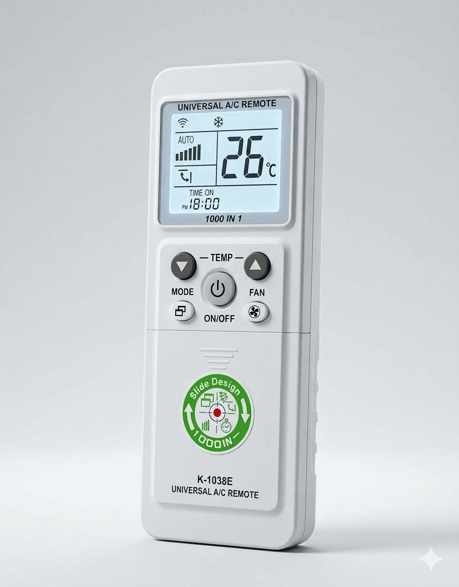 Universal AC Remote Control – 1000-in-1 Replacement for All Major Air Conditioner Brands (Dhaka)
